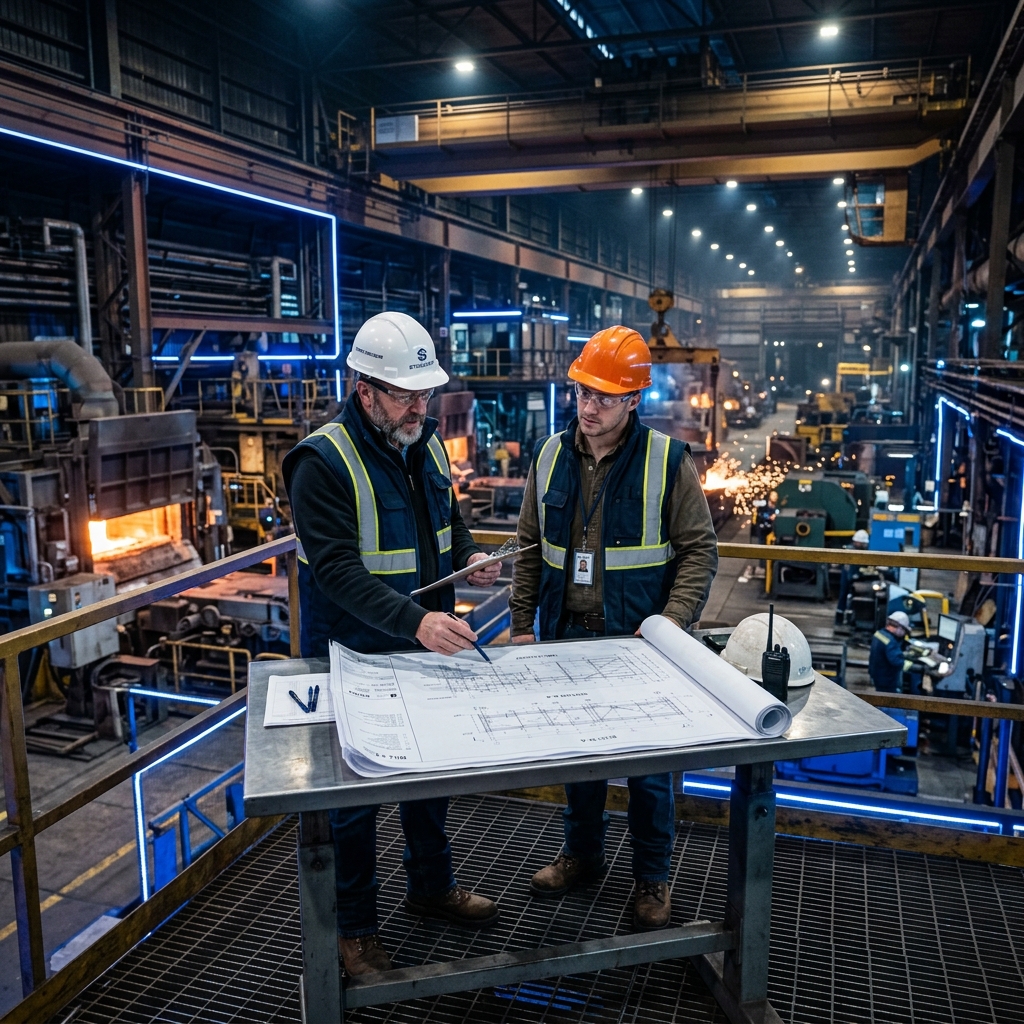 Russia Steel Engineers on site