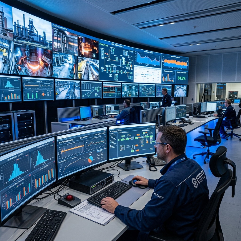 Russia Steel modern control room